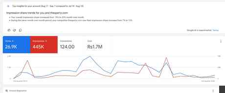 TheXpertz.com - Google Ads performance and impression share insight